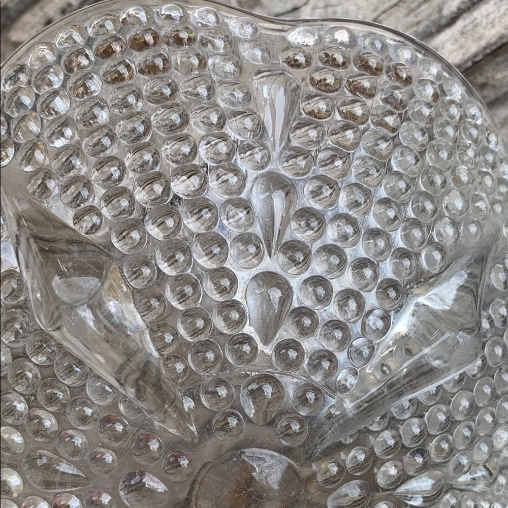 Vintage Hazel Atlas Teardrop Glass Hobnail Bowl - Picture 9 of 9